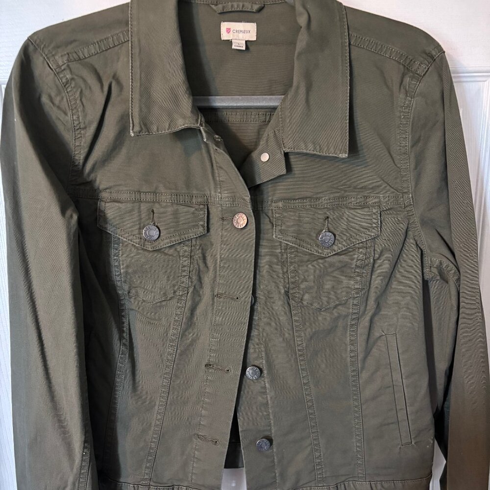 Ladies EUC - Cremiux jacket in olive - size Large